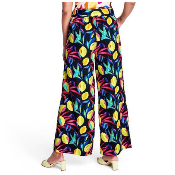 Lemon Print Wide-Leg Pants - Picture 5 of 7